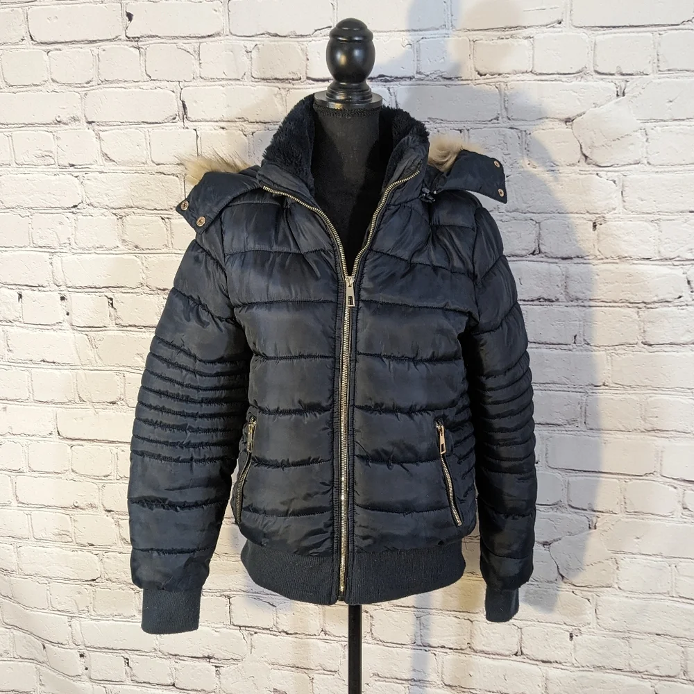 Snobbish Navy Blue puffer jacket - Picture 1 of 8